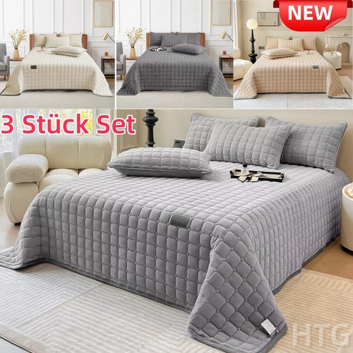 3tlg steppdecke bettüberwurf - 3tlg,