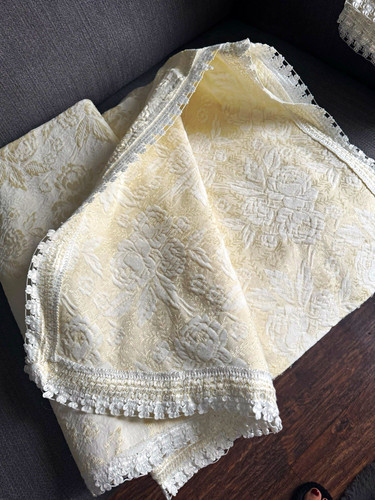 Rechteckige tagesdecke beige - rechteckige,