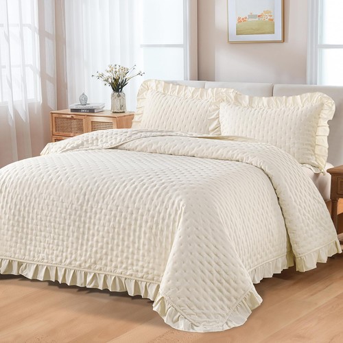 Tagesdecke teilig beige - beige, set